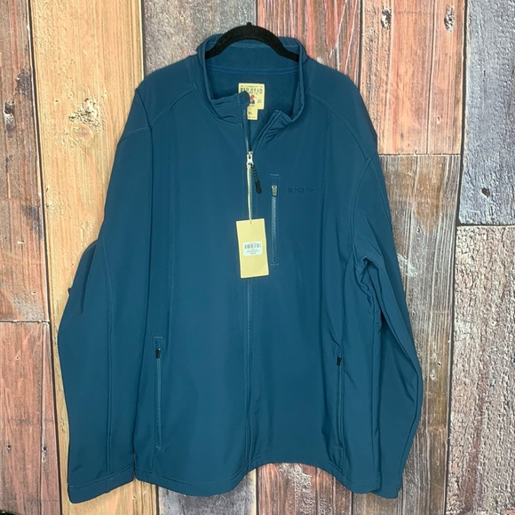Red Head Brand Co. Radius Windproof Softshell Blue Wing Teal Men’s Jacket NWT - Picture 1 of 9